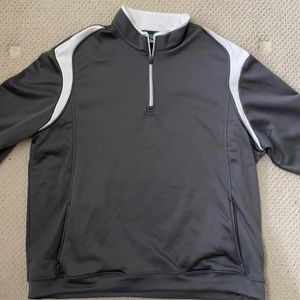 Dark Grey 1/4 Zip Long Sleeve Golf Fleece